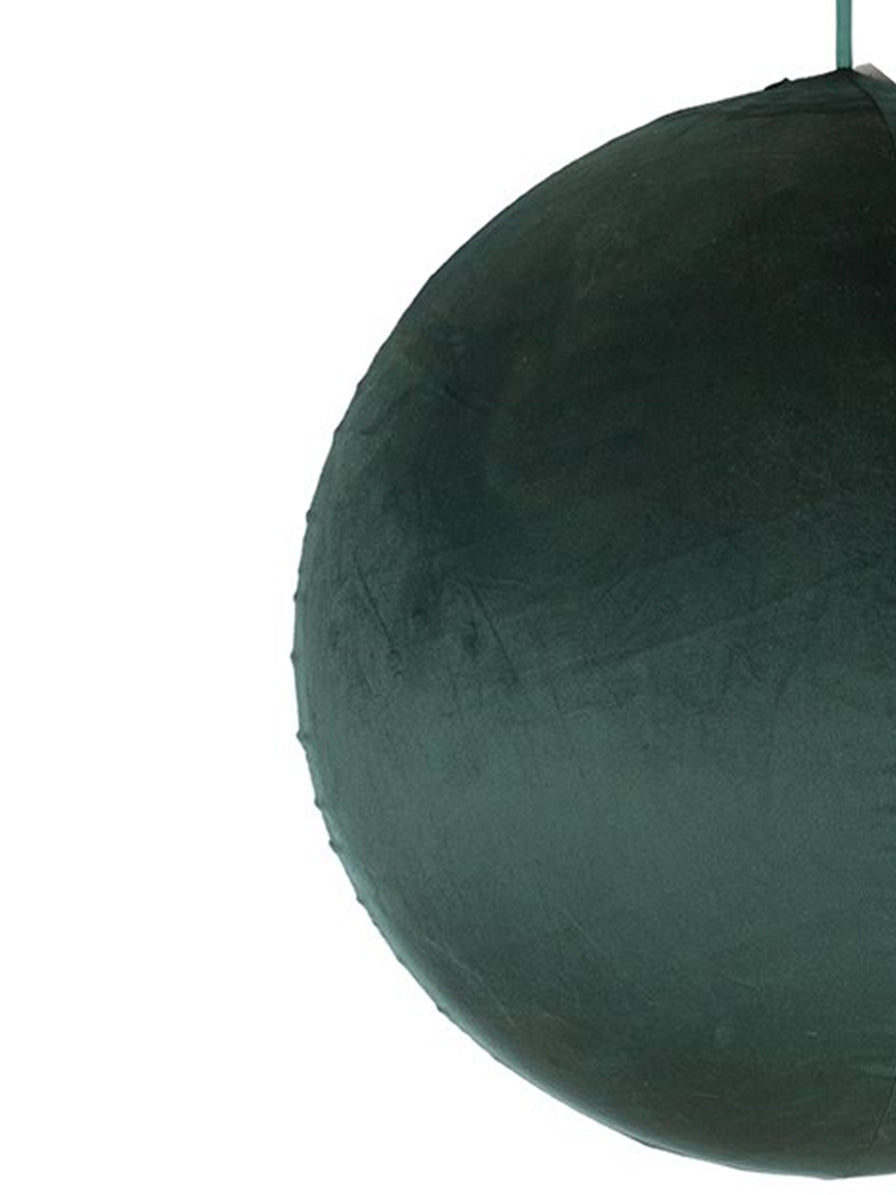 PALLA NATALIZIA VELLUTO VERDE