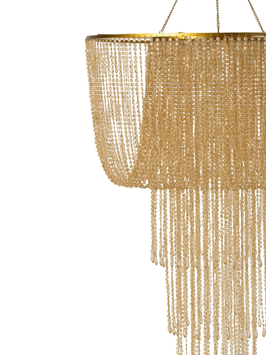 LAMPADARIO PERLA ORO