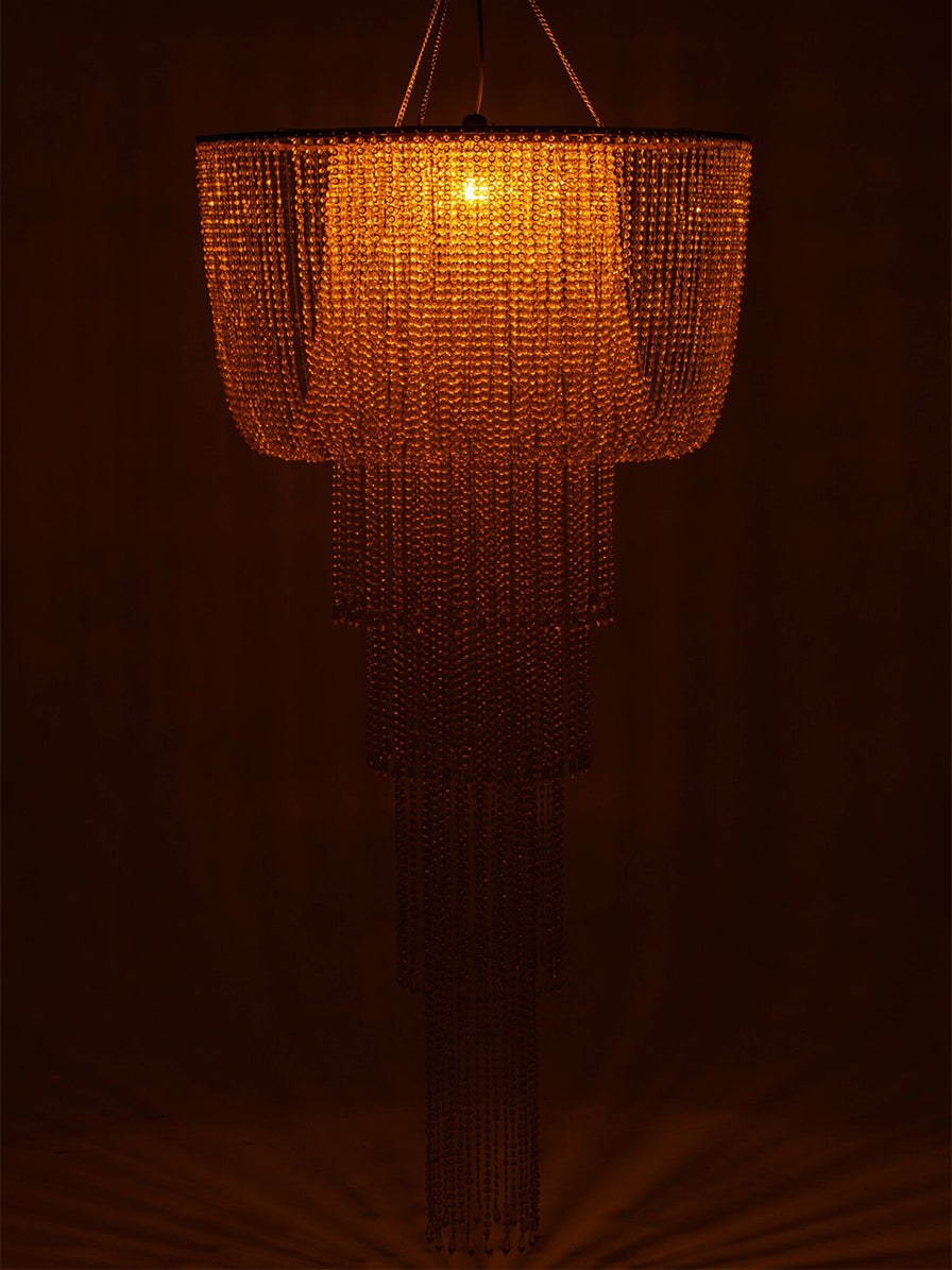 LAMPADARIO PERLA ORO