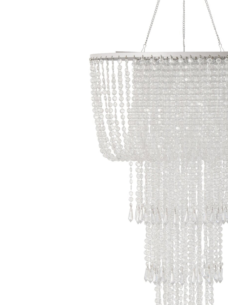 LAMPADARIO PERLA ARGENTO