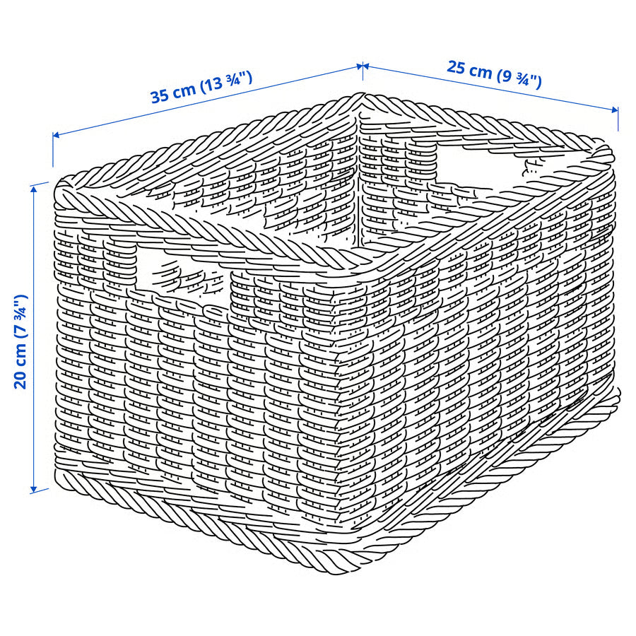 CESTA RATTAN RETTANGOLARE