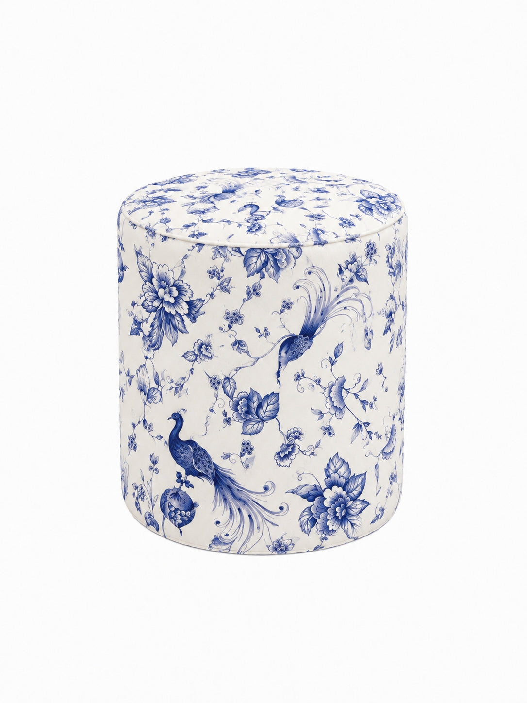 POUF ELIZABETH TONDO CON COPERTURA FASCIA ORO VANITY