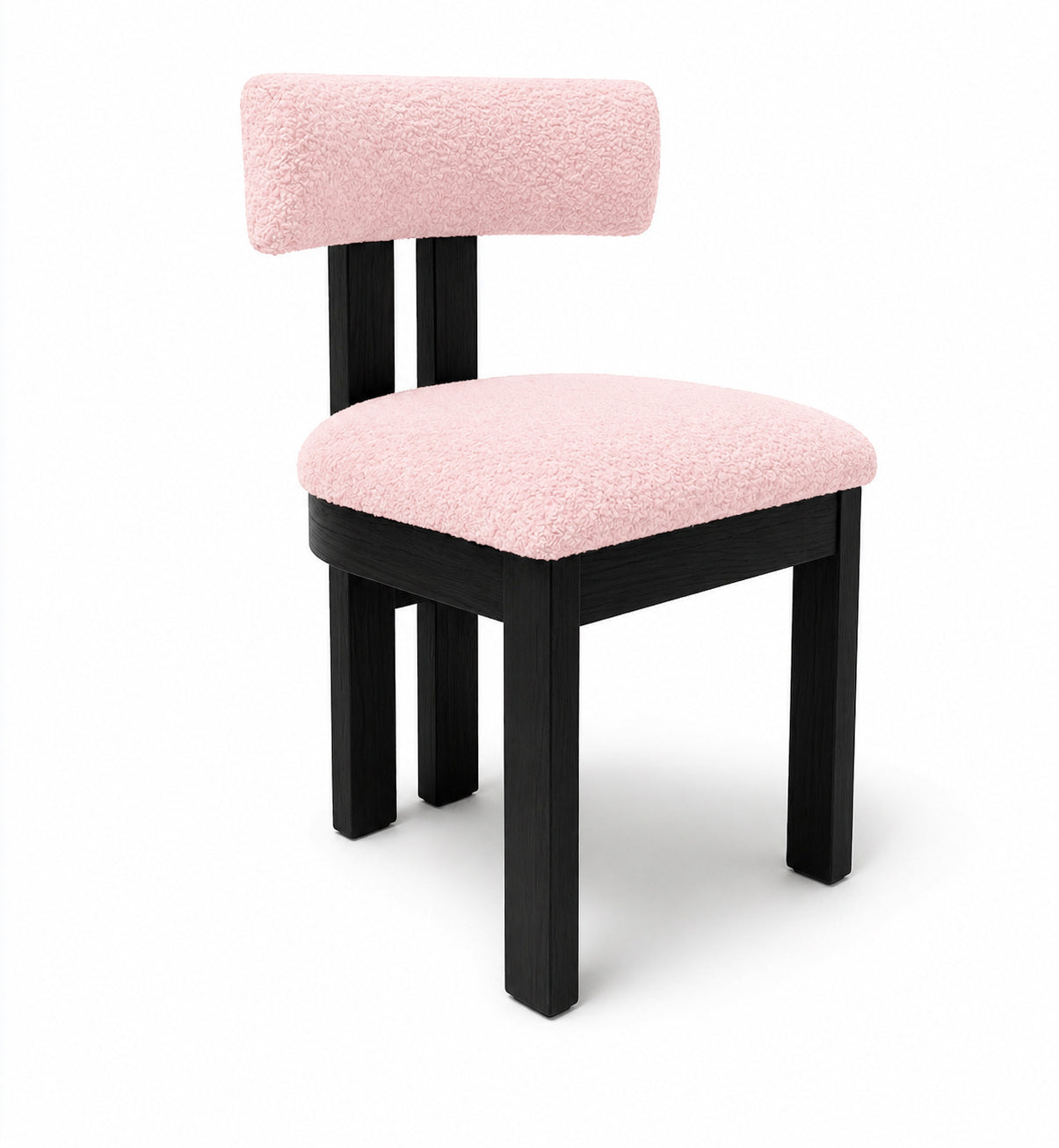 CUSCINO SEDUTA E SCHIENALE PER SEDIA BRIDGE - BOUCLÉ ROSA