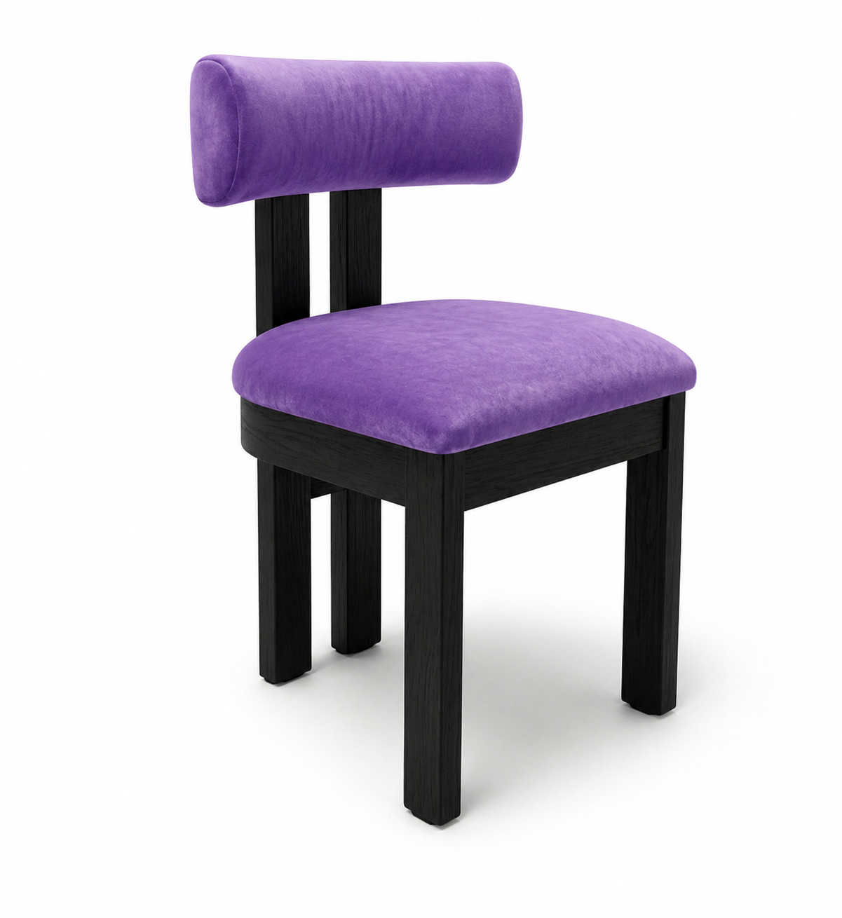 CUSCINO SEDUTA E SCHIENALE PER SEDIA BRIDGE - VELLUTO VIOLA