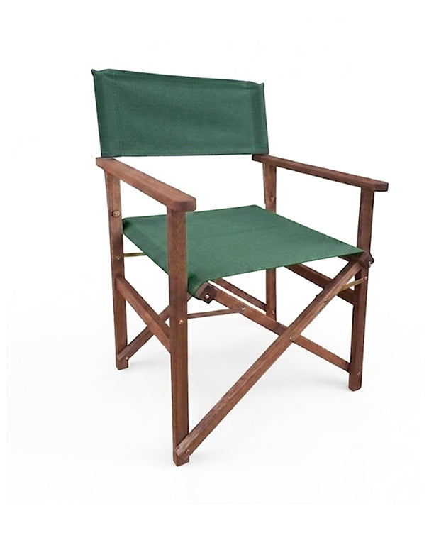SEDIA DA REGISTA VERDE INGLESE IN LEGNO