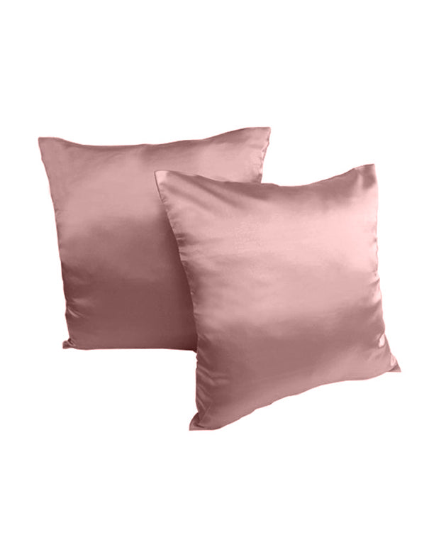 CUSCINO IN RASO ROSA ANTICO