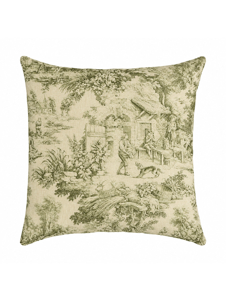 CUSCINO IN COTONE SOPHIE VERDE