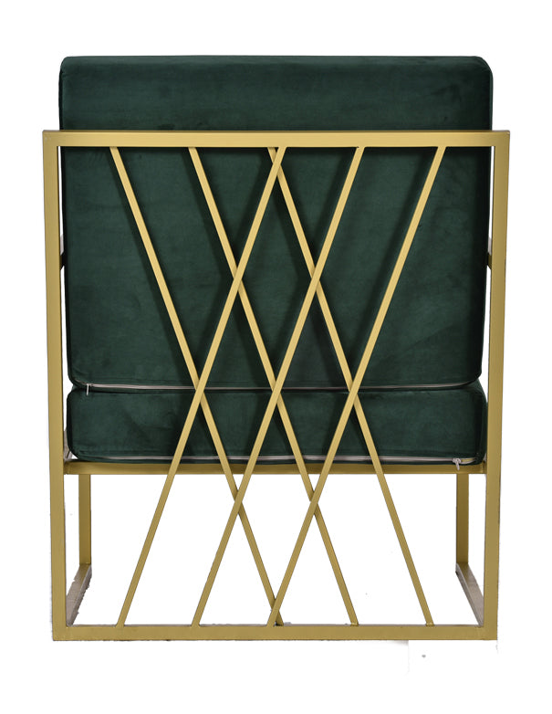 CUSCINO POLTRONA HERNEST VELLUTO VERDE INGLESE