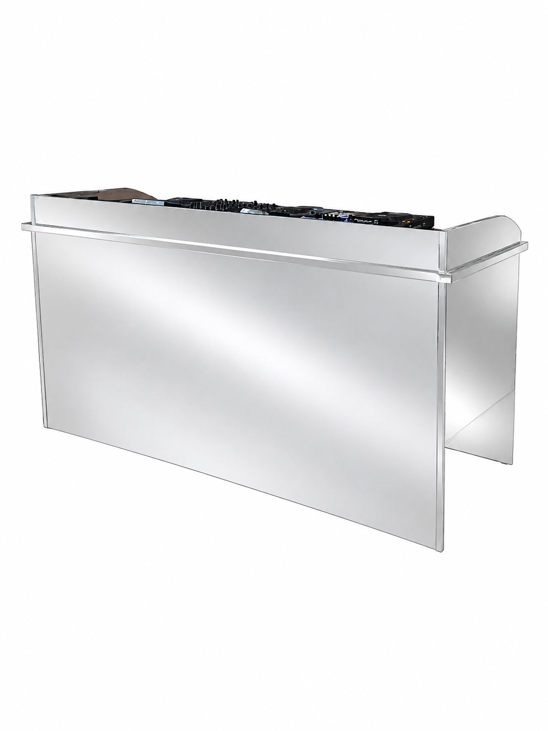BANCONE DJ SPECCHIATO CON LUCI LED - PIEGHEVOLE