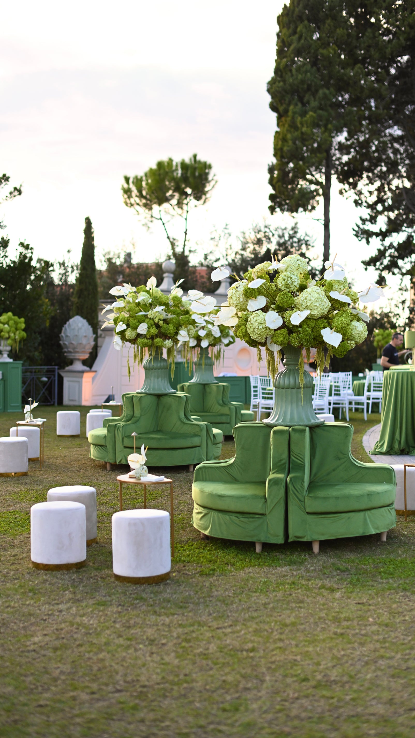 POUF ELIZABETH TONDO BIANCO