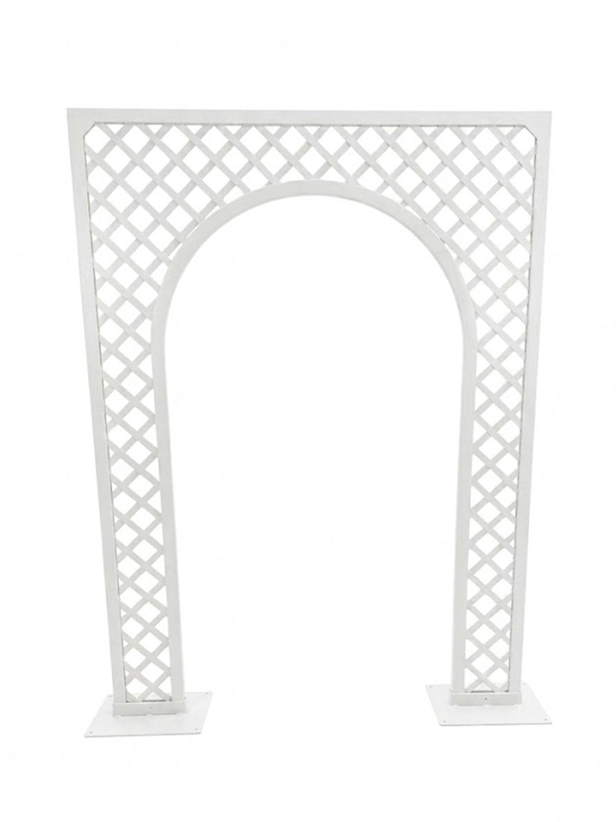ARCO GRILLAGE IN LEGNO BIANCO