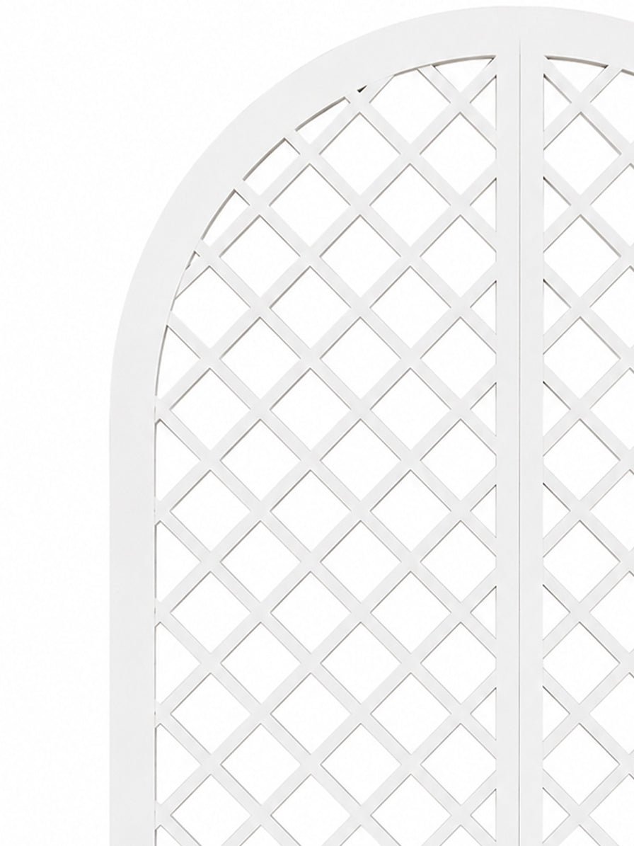 PORTA PER ARCO GRILLAGE IN LEGNO BIANCO
