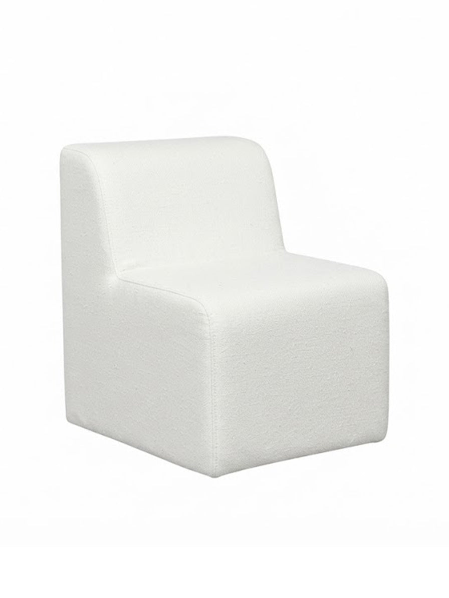 POLTRONA LINEARE COTONE BIANCO