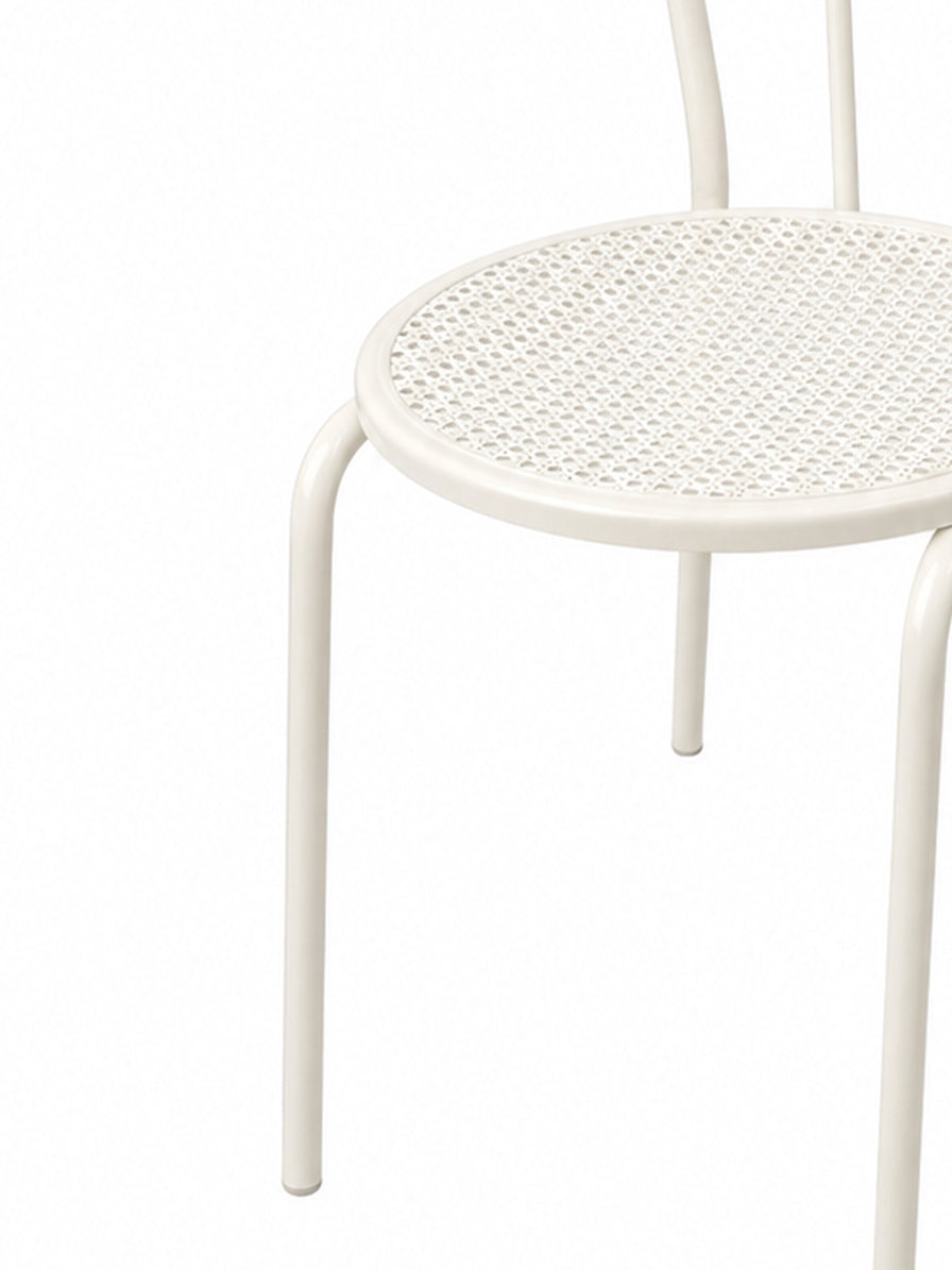 SEDIA THONET IN FERRO CREMA