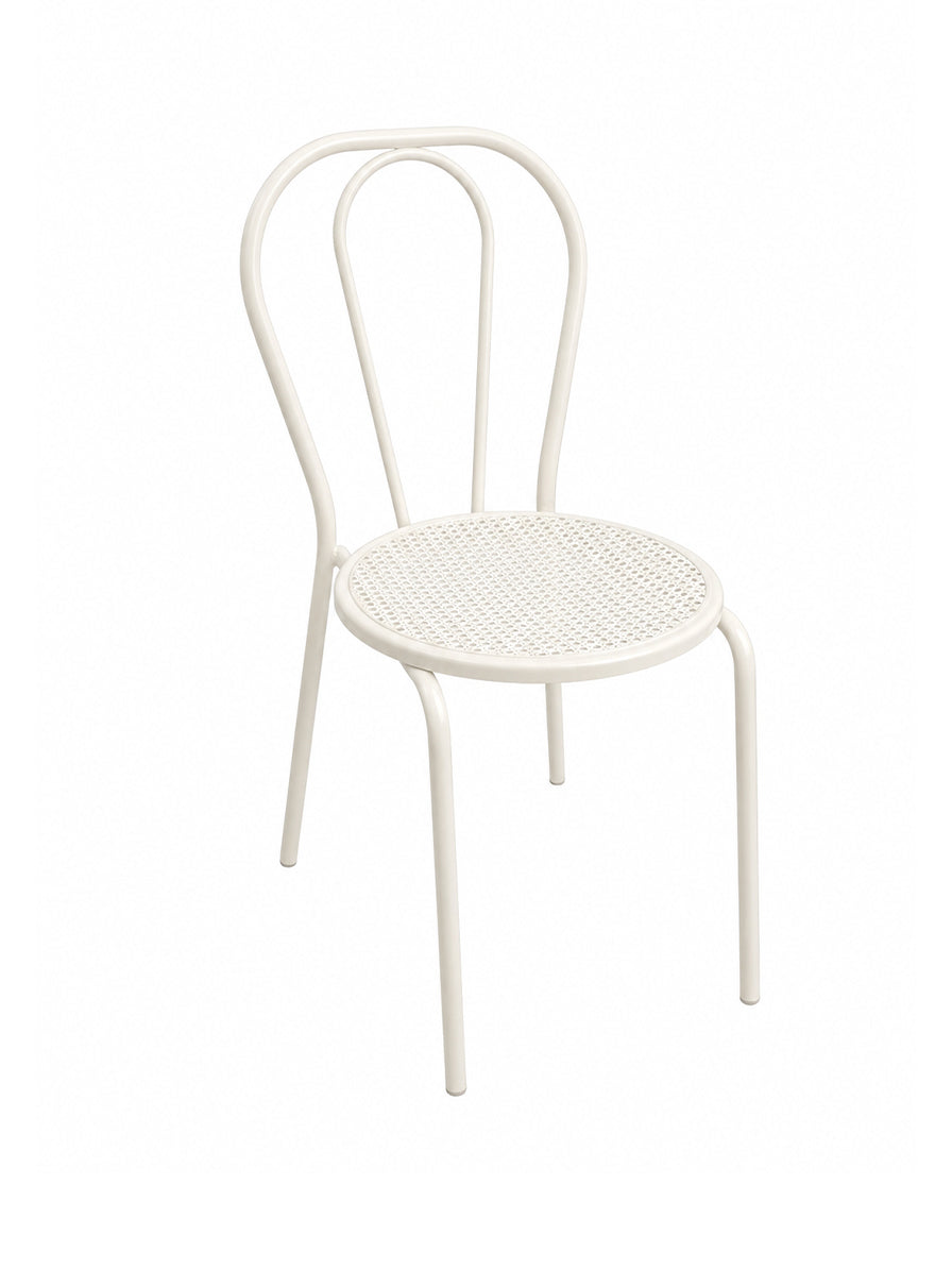 SEDIA THONET IN FERRO CREMA