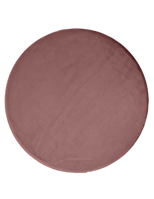 SOTTOPIATTO TONDO VELLUTO ROSA ANTICO