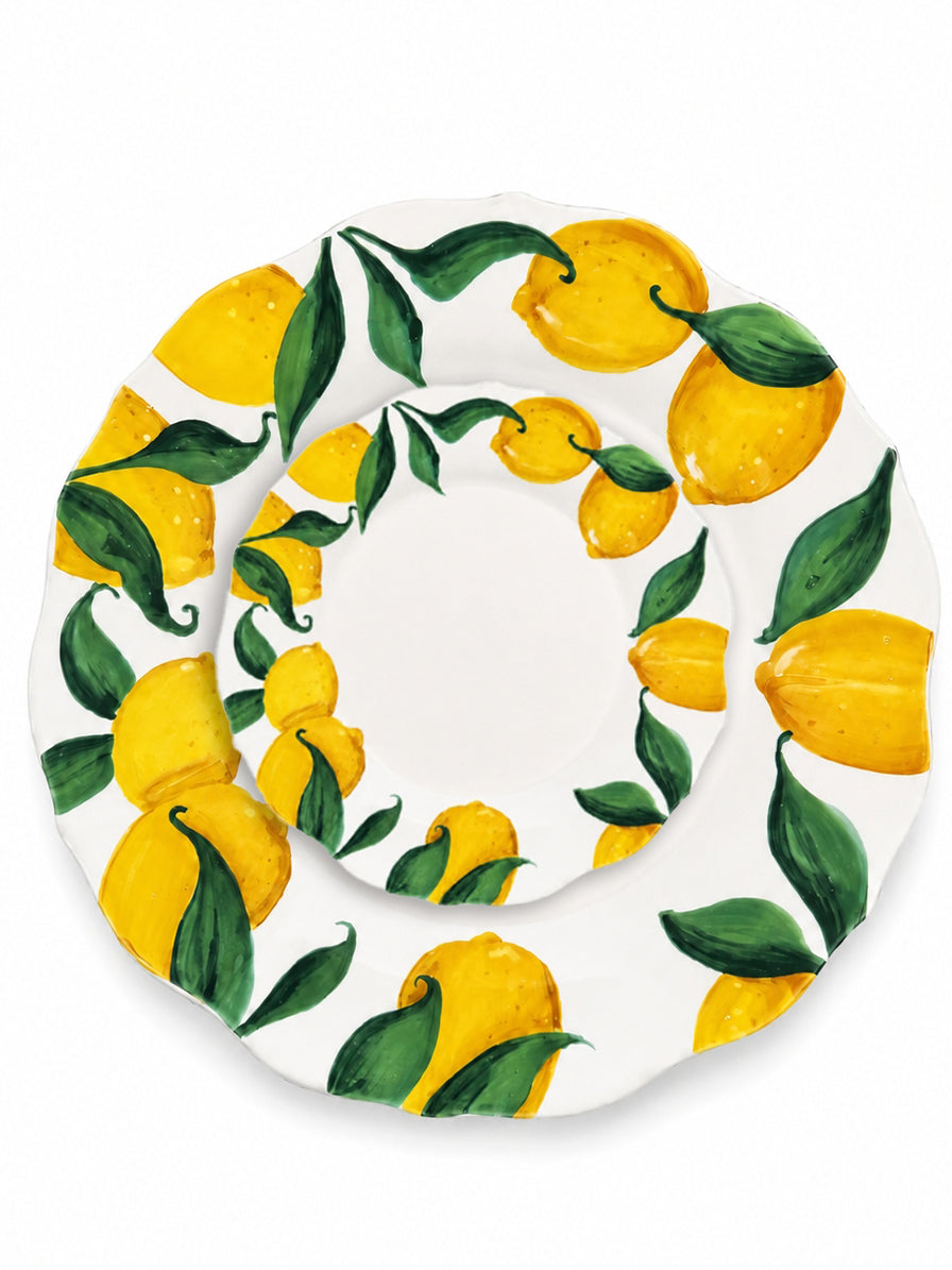 SOTTOPIATTO E PIATTINO PANE LIMONI