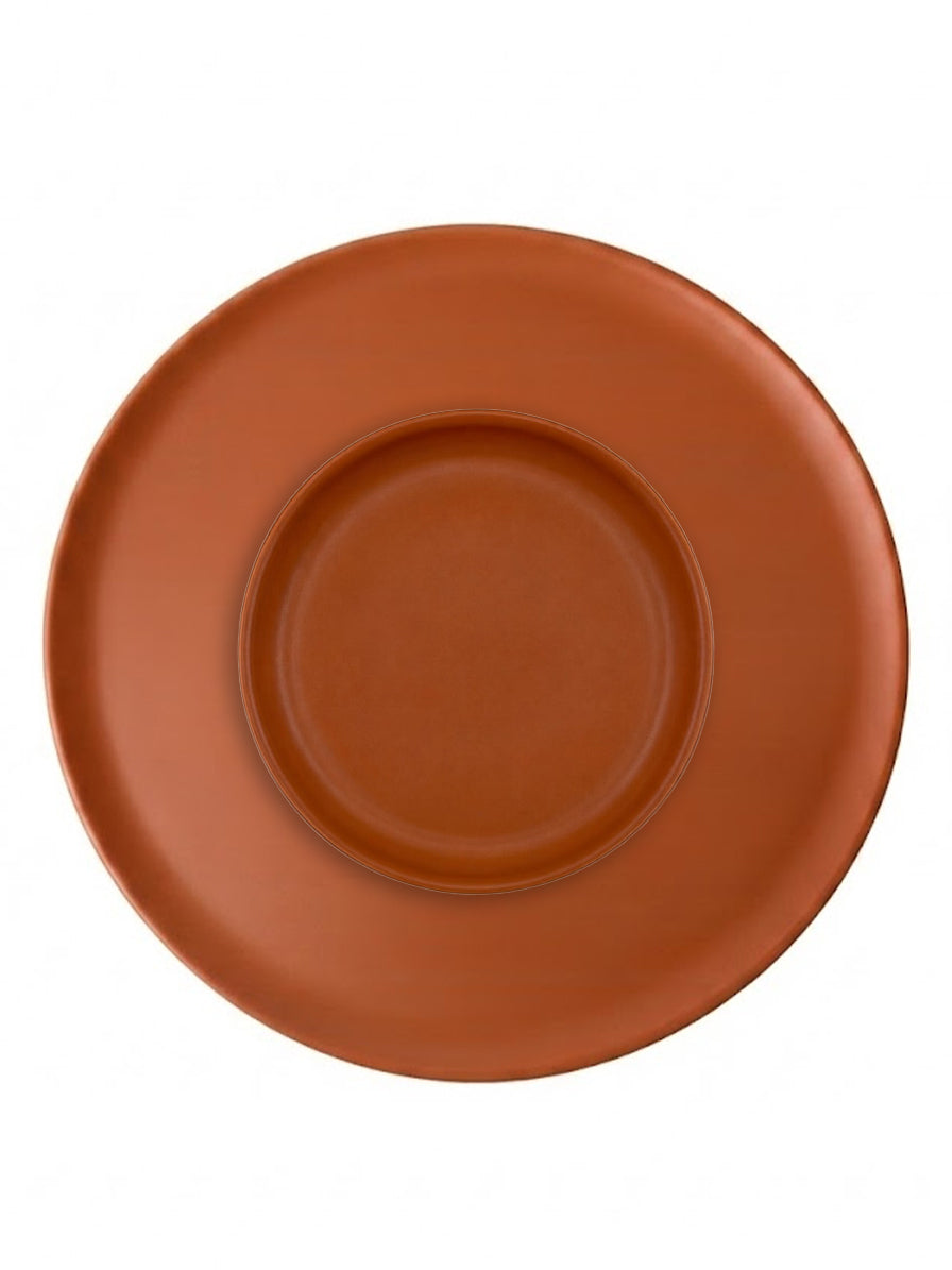 SOTTOPIATTO E PIATTINO PANE LINEA TERRACOTTA