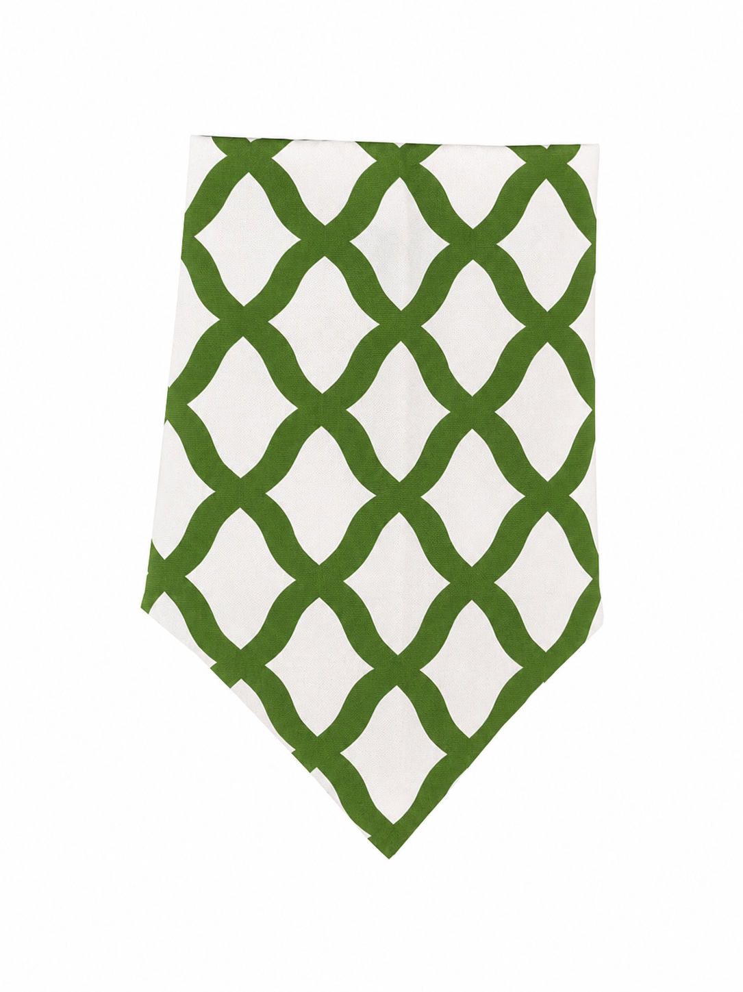 TOVAGLIOLO MISTO COTONE TWIST BIANCO E VERDE