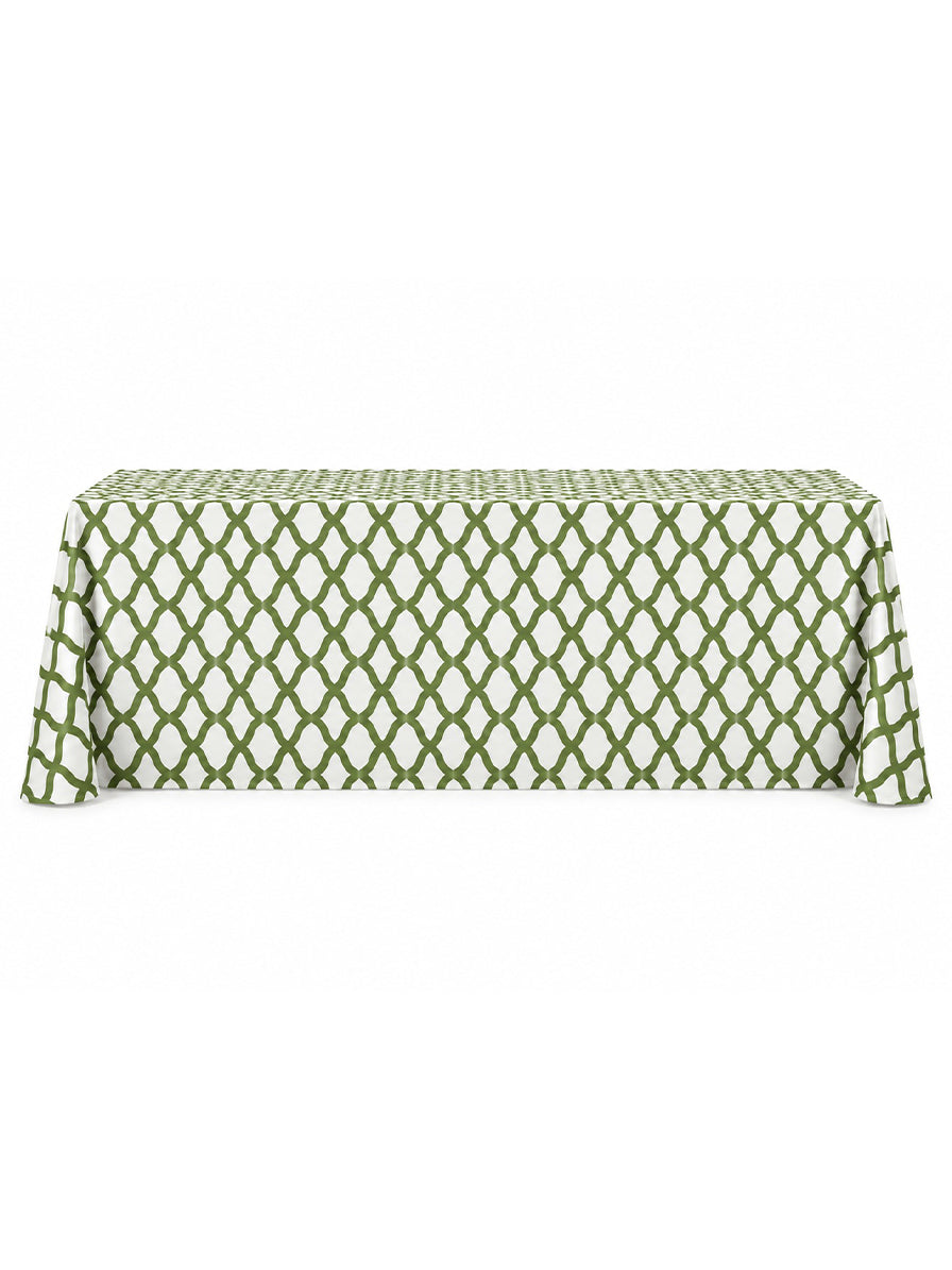 TOVAGLIA MISTO COTONE TWIST BIANCO E VERDE
