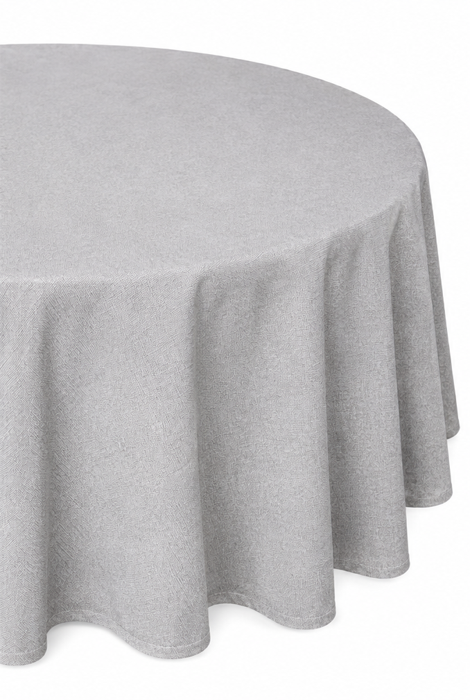 TOVAGLIA TONDA MISTO LINO GRIGIO