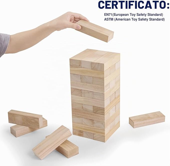 GIOCO TORRE DI LEGNO 