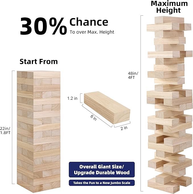 GIOCO TORRE DI LEGNO 