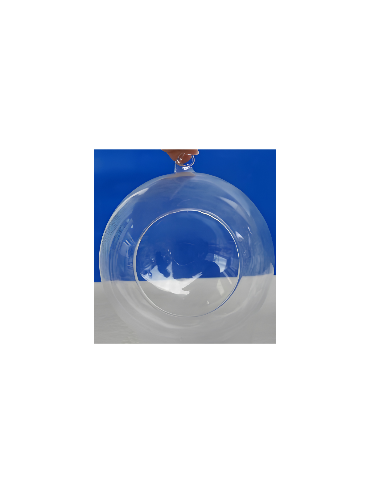 SFERA CON GANCIO PER CANDELA