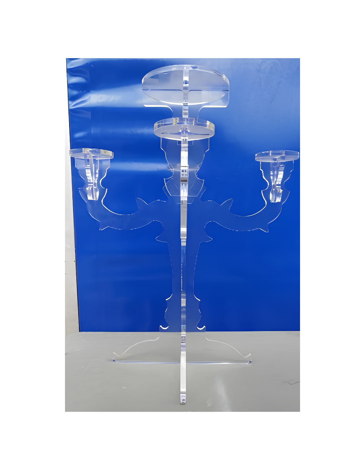 CANDELABRO IN PLEX 4 BRACCIA