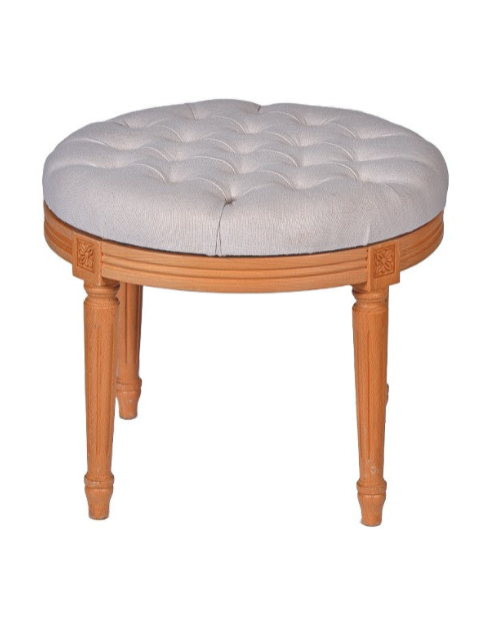 CUSCINO COTONE PANNA POUF LUIGI XVI