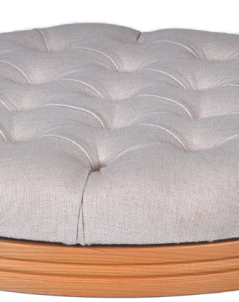 CUSCINO COTONE PANNA POUF LUIGI XVI