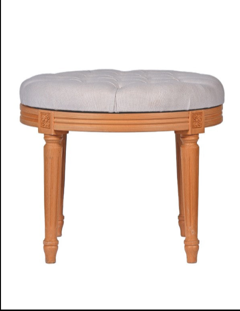 CUSCINO COTONE PANNA POUF LUIGI XVI