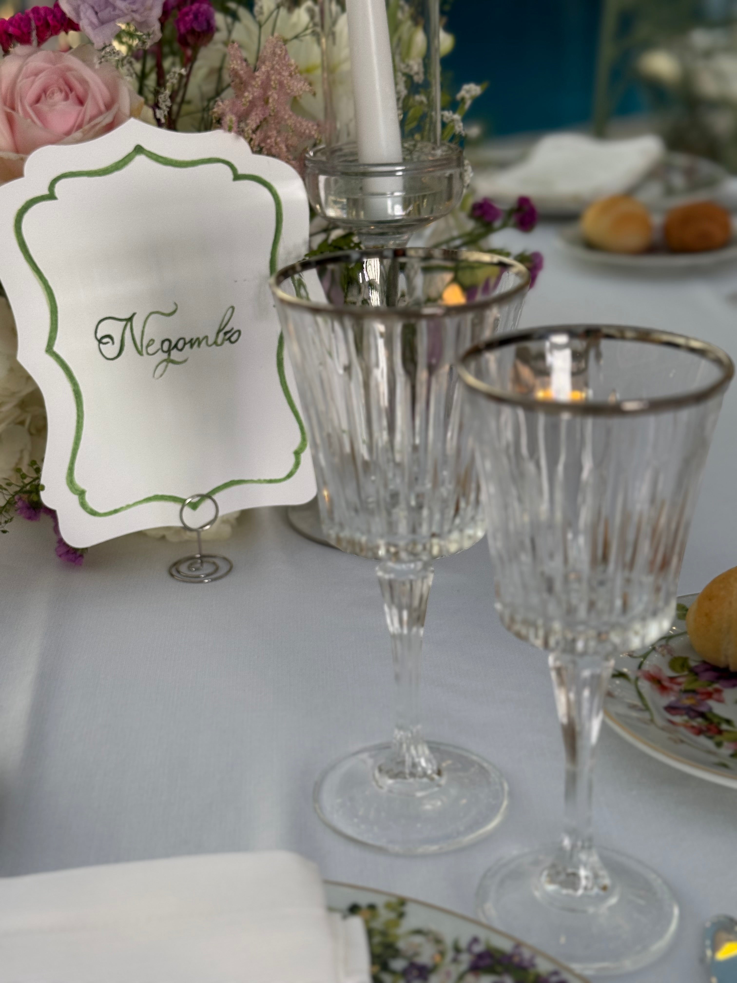 BICCHIERE LINEA TIMELESS FILO ARGENTO