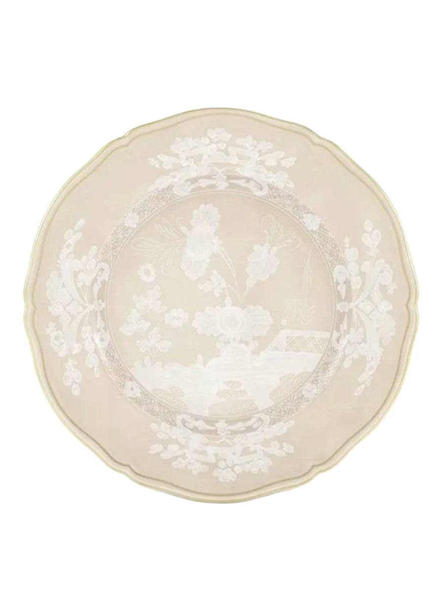 SOTTOPIATTO E PIATTINO PANE GINORI LINEA ORIENTE ITALIANO MERINGA BEIGE