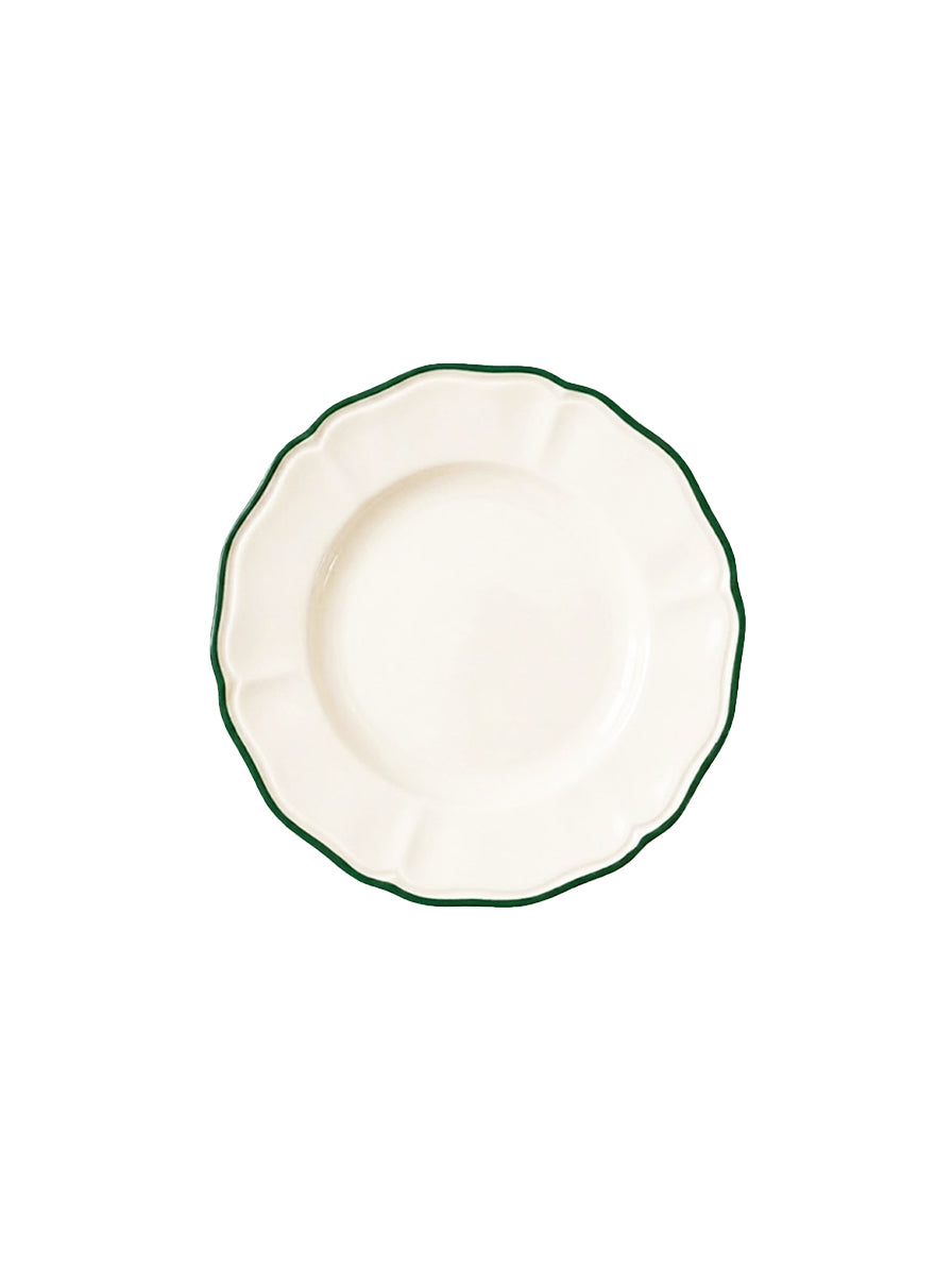 SOTTOPIATTO E PIATTINO PANE BORDO VERDE